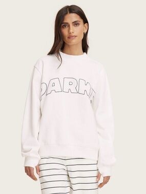 PARKE x Target Mockneck Sweatshirt Women’s L/XL Cream Pullover NWT SHIPS TODAY
